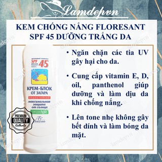Kem chống nắng floresan SPF 45 - 125ml