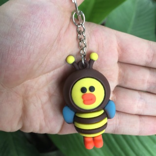 Móc khoá vịt ong