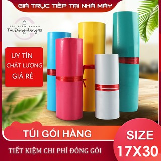 (17x30) Túi Gói Hàng Túi Niêm Phong Sản Phẩm Giá Xưởng - Loại 1 - Nhiều Màu Khách Chọn