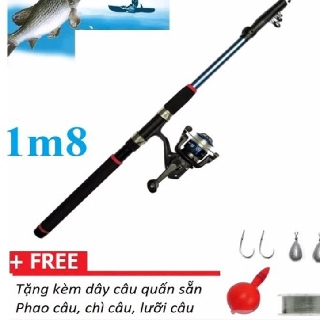 Bộ Cần Câu Máy 1m8 Full Phụ Kiện Thường CC18