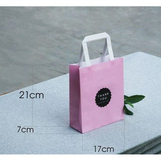 20 túi giấy Kraft trắng (mẫu 31 ) size 21x17x7cm đựng phụ kiện thời trang (combo 20 túi)