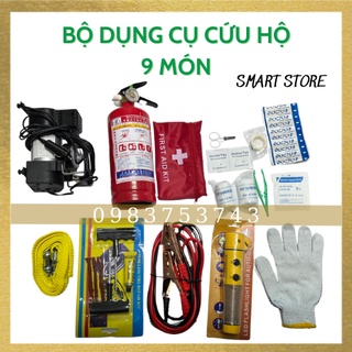 Bộ dụng cụ cứu hộ 9 món chuyên dụng đa năng gọn nhẹ dành cho ô tô khi khẩn cấp