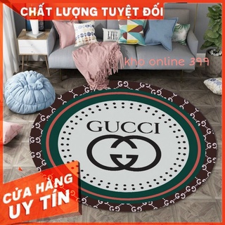 Thảm trải sàn gucci tròn [RẺ VÔ ĐỊCH] thảm trải sàn bali mẫu thương hiệu chống trượt, trang trí nhà cửa