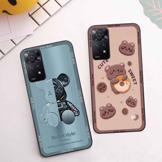 Ốp Xiaomi Redmi Note 11 4G / Note 11s / Note 11 Pro 5G bear brick, gấu đáng yêu, dễ thương