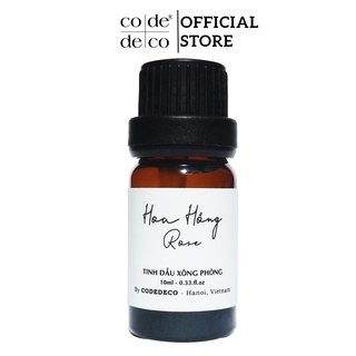 Tinh Dầu Hoa Hồng 10ml CODE DECO Xông Phòng, Khử Mùi, Tạo Hương Thơm Cho Không Gian | Kiểm Nghiệm VNTEST