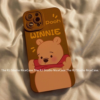 Xiaohongshu Same Style Iphone13pro Apple 11/12 Phone Case XR Pooh Bear Xsmax All-Inclusive 7/8Plus Y3y5