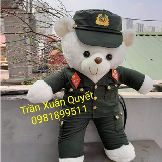 Gấu bông CSCĐ Cảnh Sát Cơ Động (nhận in tên)