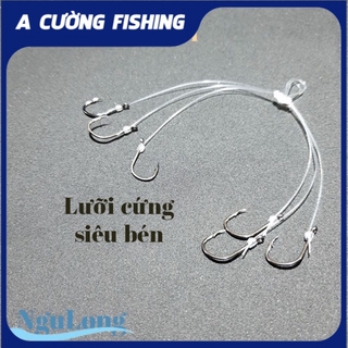 lưỡi câu chùm nho 6 lưỡi câu y hình câu cá tra , cá trê , cá chim v.v lưỡi cực kỳ sắc bén y hình ....