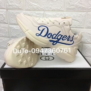 [SALE SỐC-Tặng hộp] Giày thể thao 𝐆𝐮𝐜𝐜𝐢 chữ xanh dodgers