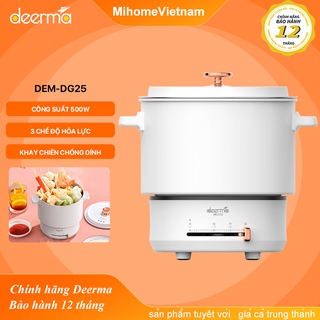 Nồi điện đa năng chống dính DEERMA DG25  1.5L lẩu