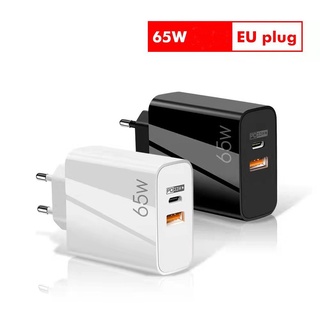 Củ Sạc 65W 2 Cổng US EU Cho IPhone Và Android Điện Thoại