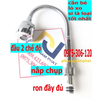 Cần vòi chén lò xo si bóng tiện lợi bẻ cong được đa số lắp vừa tất cả các vòi si lạnh