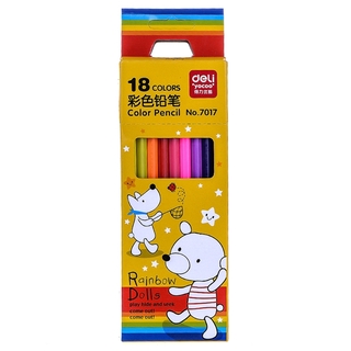 Hộp 18 Bút Chì Màu Deli 7017