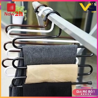 Móc treo quần áo đa năng 5 tầng kim loại