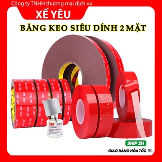 Băng Dính Hai Mặt – Băng Dính 3M – Cường Lực Siêu Dính Hai Mặt Đục Và Trong