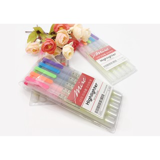 [Mã LIFEBOOK2 giảm 10% đơn 0Đ] Bút dạ quang MIRE - Highlighter hai đầu.