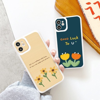Ốp lưng iphone Flowers  cạnh vuông chống sốc cho iphone 7plus 8plus x xsmax 11pro max 12pro 12promax13promax tr1154