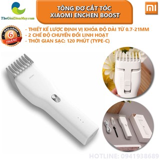 [Màu ngẫu nhiên] Tông đơ cắt tóc Xiaomi Enchen Boost - Enchen Boost Hair Clipper bảo hành 6 tháng