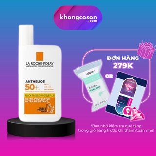 Kem Chống Nắng Dạng Sữa Lỏng Nhẹ Không Nhờn Rít La Roche-Posay Anthelios Invisible Fluid SPF 50  50ml - Khongcoson
