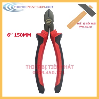 Kềm Cắt, Kìm Cắt 7'' (180mm), 6'' (150mm) Cán Đỏ Đen Top Mã DIA-7(Chính Hãng)