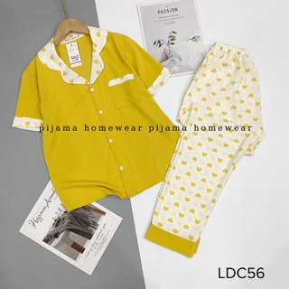 Bộ đồ ngủ pizama tay cộc quần dài, chất lụa mango mềm mịn, hàng có size