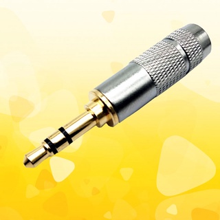 Giắc audio 3.5 mm màu bạc, 2 vạch chân đồng mạ vàng