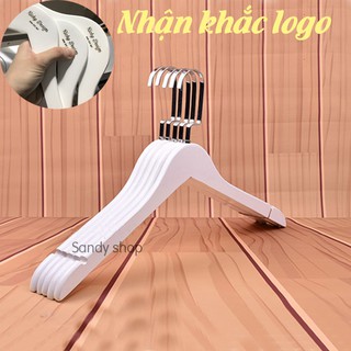Móc gỗ trắng treo quần áo KTN 44.5cm (1 móc)