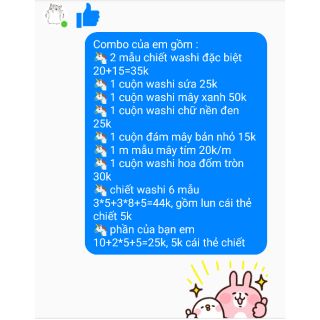 Combo băng dính trang trí washi tape tháng 4