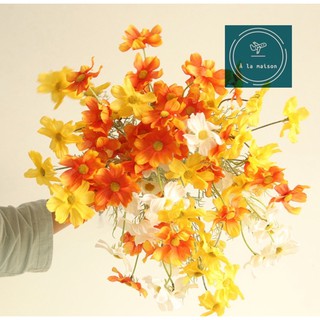 Cành hoa cánh bướm, hoa cúc chuồn nhân tạo 69cm đẹp tươi sáng tự nhiên