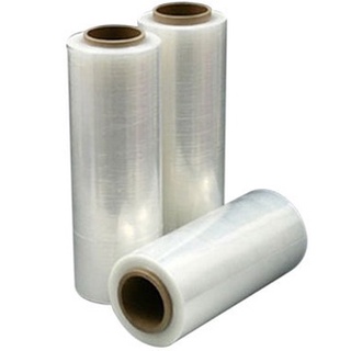 Màng bọc PE khổ 50cm nặng 2kg, lõi 0.5kg màu trắng trong nhựa nguyên sinh bảo vệ hàng hóa thực phẩm Pinky Shop mã MBPE1