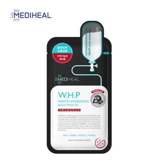 [Mã BMBAU50 giảm 7% đơn 99K] Mặt nạ than hoạt tính giúp làm trắng da Mediheal W.H.P White Hydrating Black Mask 25ml