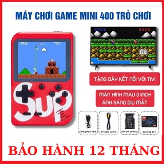 Máy Chơi Game Cầm Tay Sup 400 Trò - Kèm Tay Cầm Chơi Game 2 Người-Bảo Hành 12 Tháng