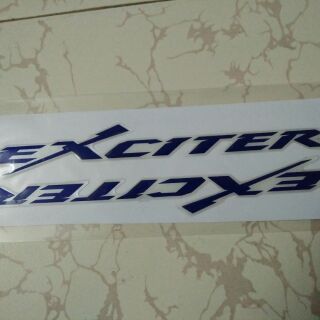 Bộ tem chữ nổi exciter xanh
