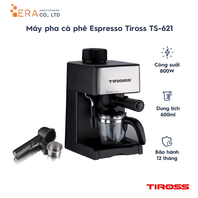 Máy pha cà phê Espresso Tiross TS621 - Hàng chính hãng