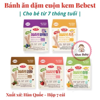 Bebest | Bánh ăn dặm cuộn kem canxi cho bé 7m+ (Hàn Quốc)