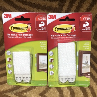 Vỉ 8 miếng dán treo tranh chịu tải trọng lớn 3M Command