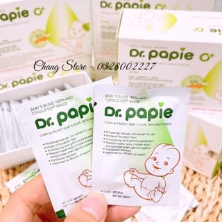Gạc Rơ lưỡi Dr.papie cho bé hộp ( 30 miếng)