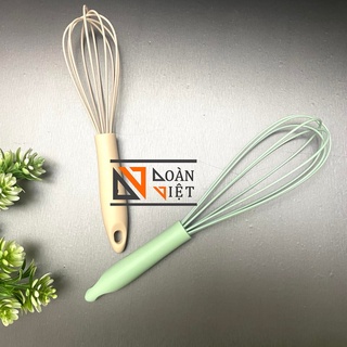 [Sắc Màu] Cây Đánh Trứng, Phới trộn Bột Silion. Dụng cụ làm bánh, pha chế dùng khấy trộn nguyên liệu, chất lỏng