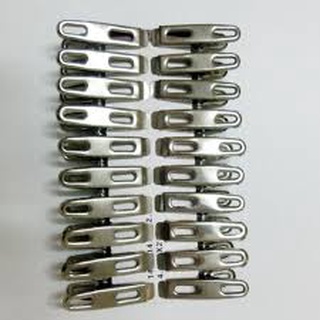 Combo 20 kẹp quần áo inox
