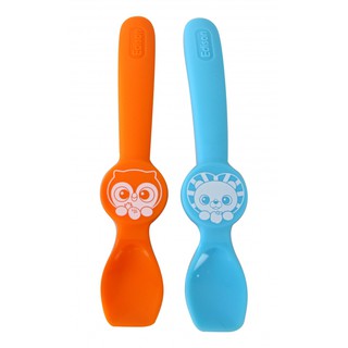 Set 2 thìa Silicon Edison hình Cú mèo-Sư tử