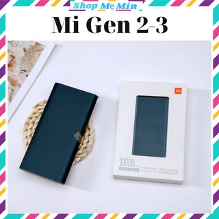 Pin sạc dự phòng 10000mAh Xiaomi gen 3,gen 2, hỗ trợ sạc nhanh,gồm 2 cổng usb