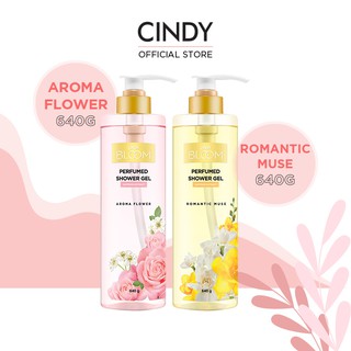 Combo sữa tắm nước hoa Cindy Bloom Aroma Flower 640g + Romantic Muse 640g