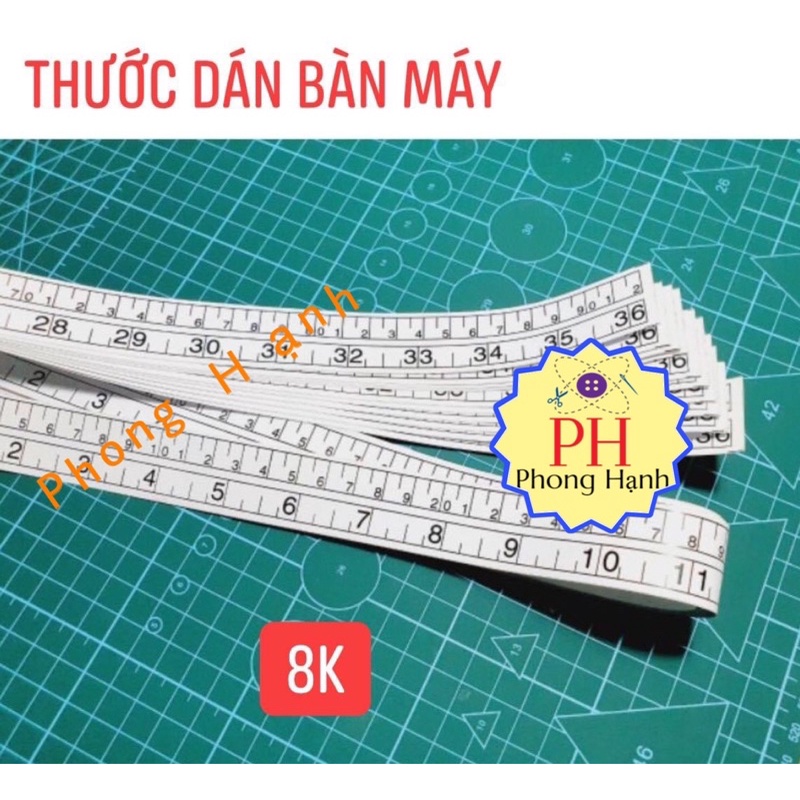 Thước Dán Bàn Máy May dài 92cm (1 sợi)