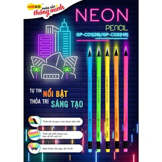 Bút Chì Neon COLOKIT GP-C01/GPC02 (Hộp 5 cây đủ màu)