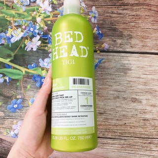 Dầu xả Bed Head Tigi xanh lá số 1 tái tạo sinh lực cho tóc 750ml