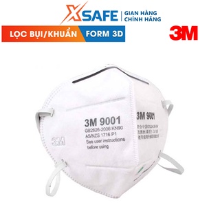 Khẩu trang y tế 3M 9001A form 3D kháng khuẩn, chống bụi mịn, phòng dịch - chính hãng - xsafe