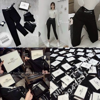 Quần legging nữ cạp cao dài nâng mông BALEN đen co giãn gen bụng vải dày Umi ôm body