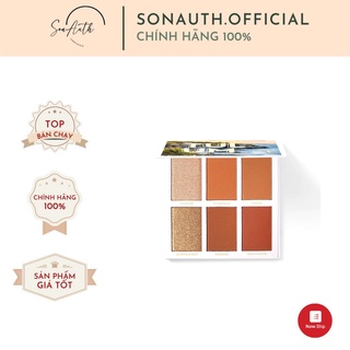 Bảng BH Cosmetics Tanned in Tulum - 6 Color Bronzer and Highlight Palette
