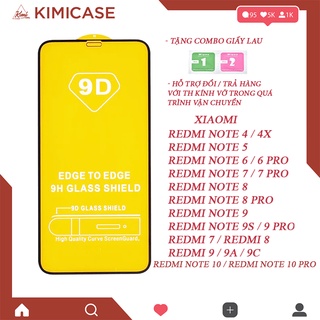 Kính cường lực Xiaomi Redmi Note 4x 5 6 7 7 pro 8 8 pro 9 9s 9 pro 10 10s 10 pro , Redmi 6 7 8 9 9a 9c 9t full màn