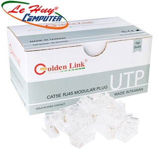 Đầu Mạng RJ45 Cat5e Golden Link 100 cái/hộp (GL2017015E)